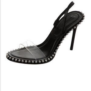 Alexander Wang Embellished Leather Strap Sandal
